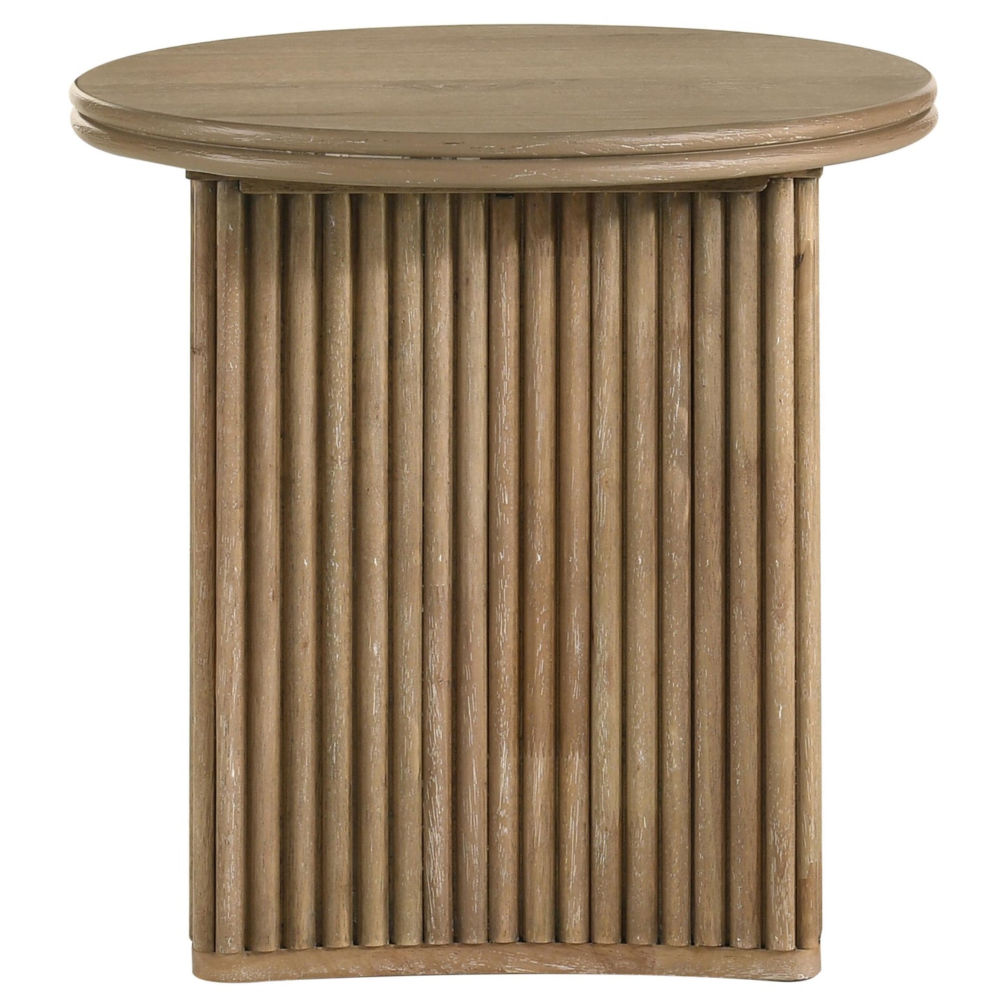 Coaster Furniture Adina 722938-S3 3-piece Round Coffee Table Set - Distressed Light Brown IMAGE 13