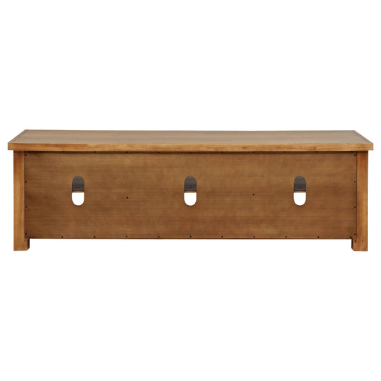 Coaster Furniture Beasley 723323 2-Door 71-Inch Wood TV Stand Media Console - Golden Oak IMAGE 1