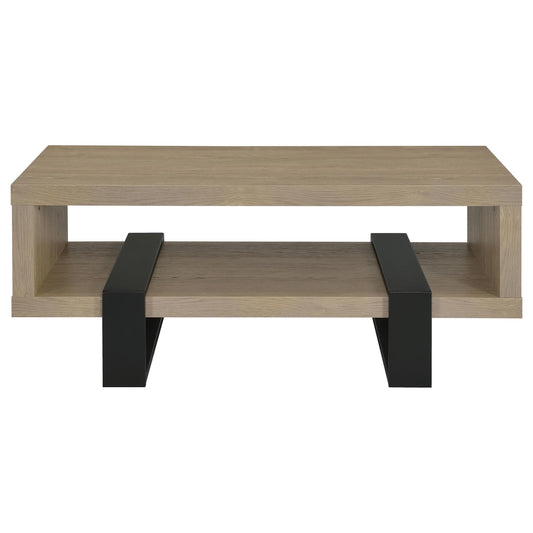 Coaster Furniture Dinard 723688 Engineered Wood Coffee Table - Latte IMAGE 1