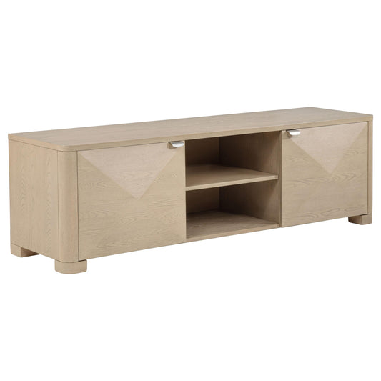 Coaster Furniture Marcelo 736053 71-inch TV Stand Media Console - Light Elm IMAGE 1