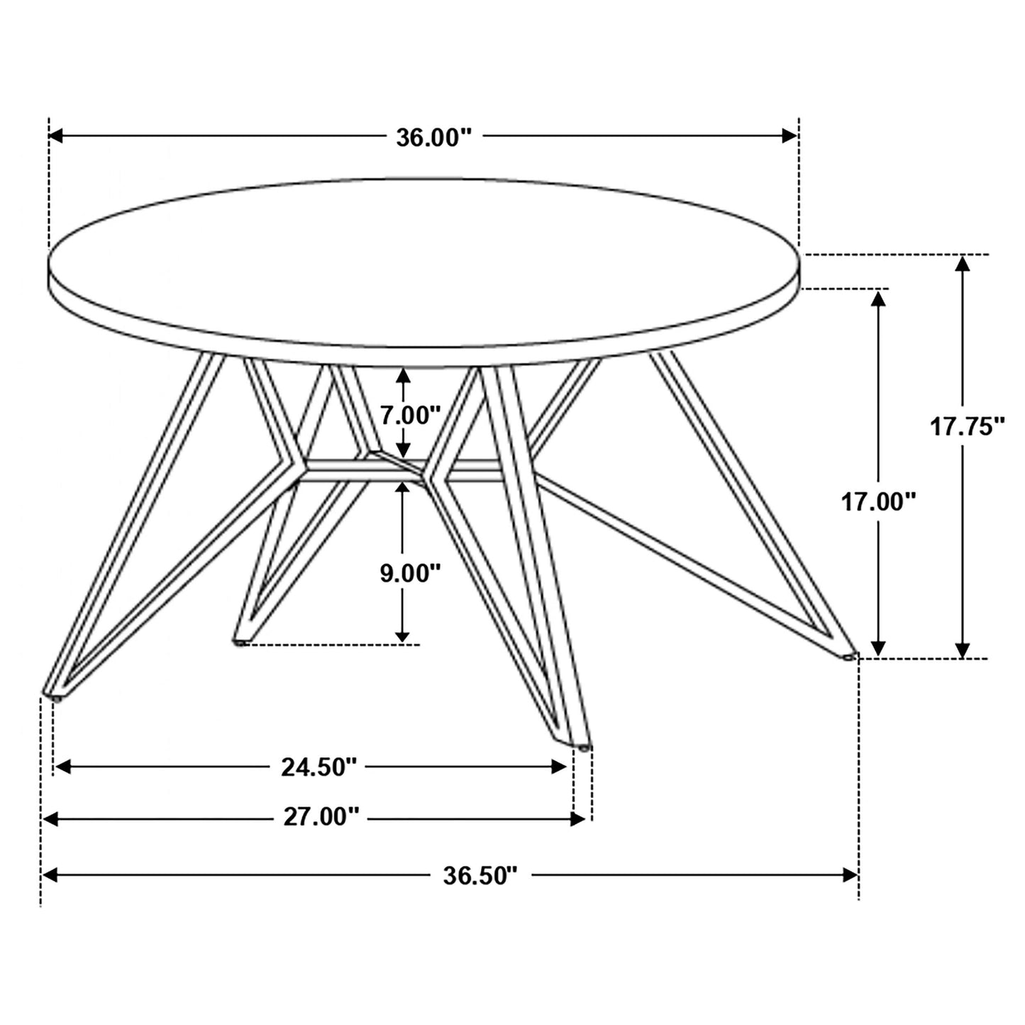 Coaster Furniture Hadi 736178-S2 2-piece Round SmartTop Coffee and End Table Set - Cement IMAGE 11