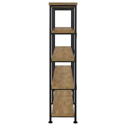 Coaster Furniture Analiese 801853 63-inch 4-shelf Double Bookshelf - Mango IMAGE 1