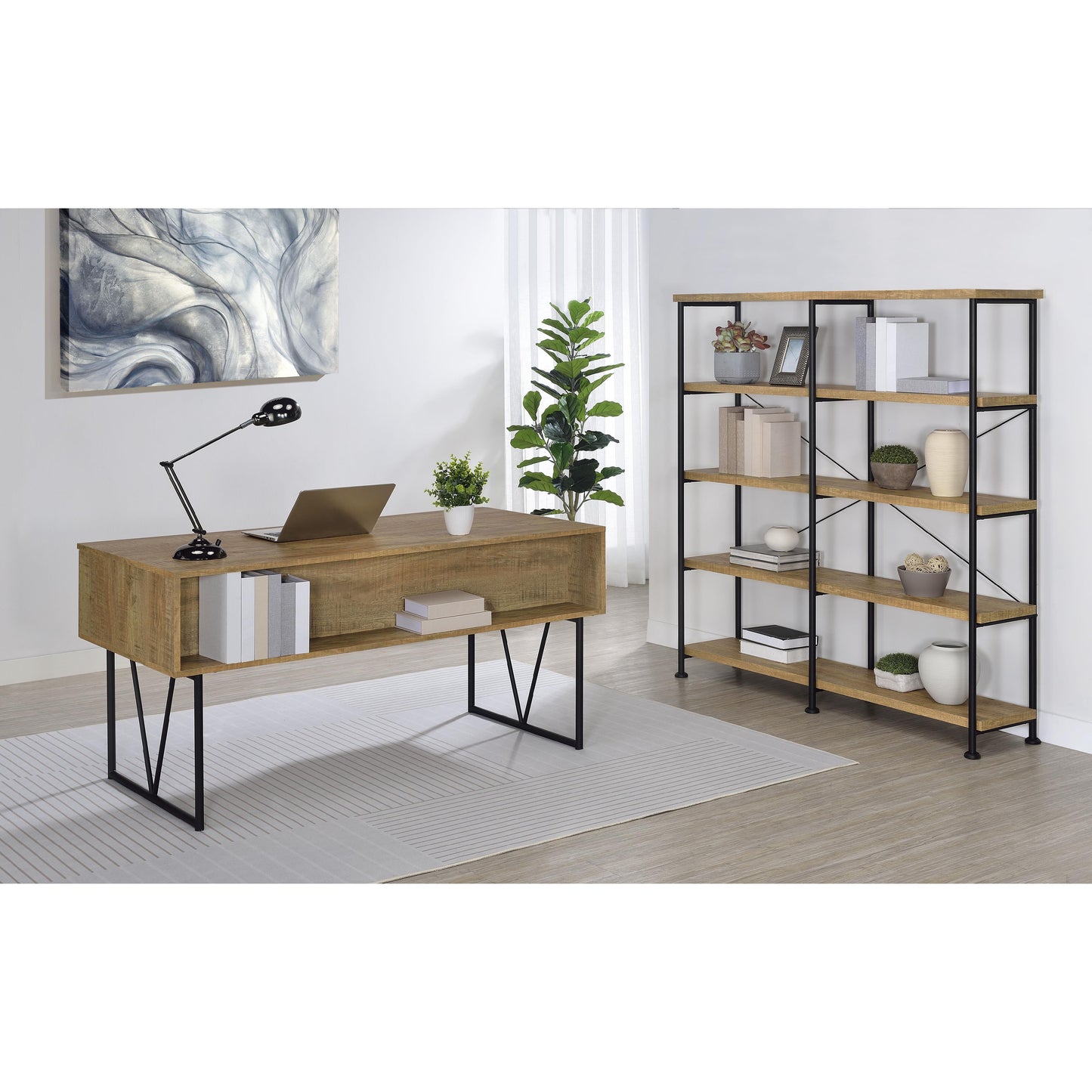 Coaster Furniture Analiese 801853 63-inch 4-shelf Double Bookshelf - Mango IMAGE 12