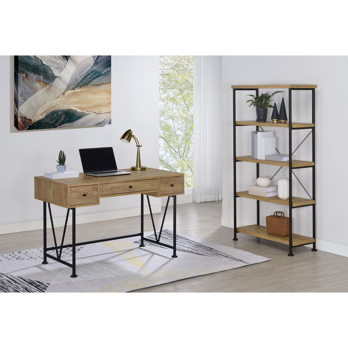 Coaster Furniture Analiese 802003 63-inch 4-shelf Bookshelf - Mango IMAGE 11