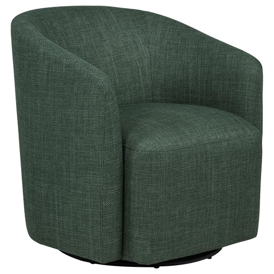 Coaster Furniture Mossbrook 903222 Fabric Upholstered Swivel Accent Chair - Green IMAGE 1