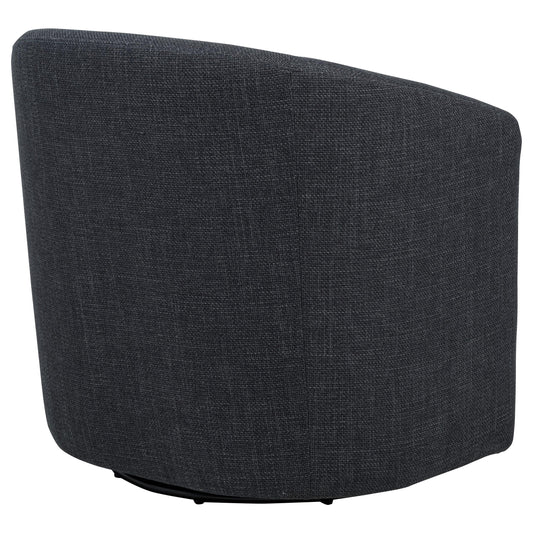 Coaster Furniture Mossbrook 903223 Fabric Upholstered Swivel Accent Chair - Anthracite IMAGE 1