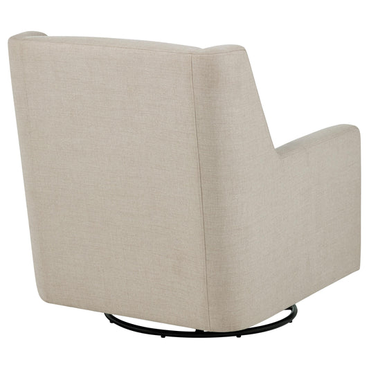 Coaster Furniture Sorrel 903930 Fabric Upholstered Swivel Glider Arm Chair - Latte IMAGE 1