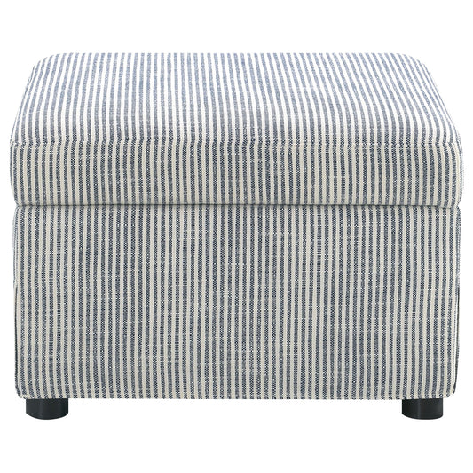 Coaster Furniture Winter 904138 Upholstered Hydraulic Lift Top Storage Ottoman - Grey IMAGE 1