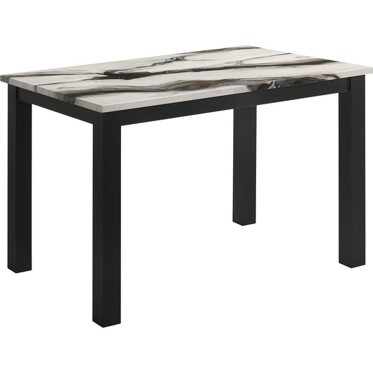 Crown Mark Resia 2120BMBL-T-3048 Dining Table Faux Marble - Brown IMAGE 1