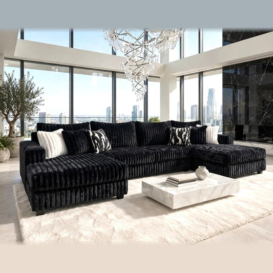 9700 Sectional – Black