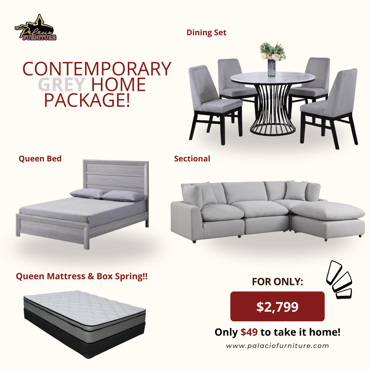 Contemporary Grey Home Package