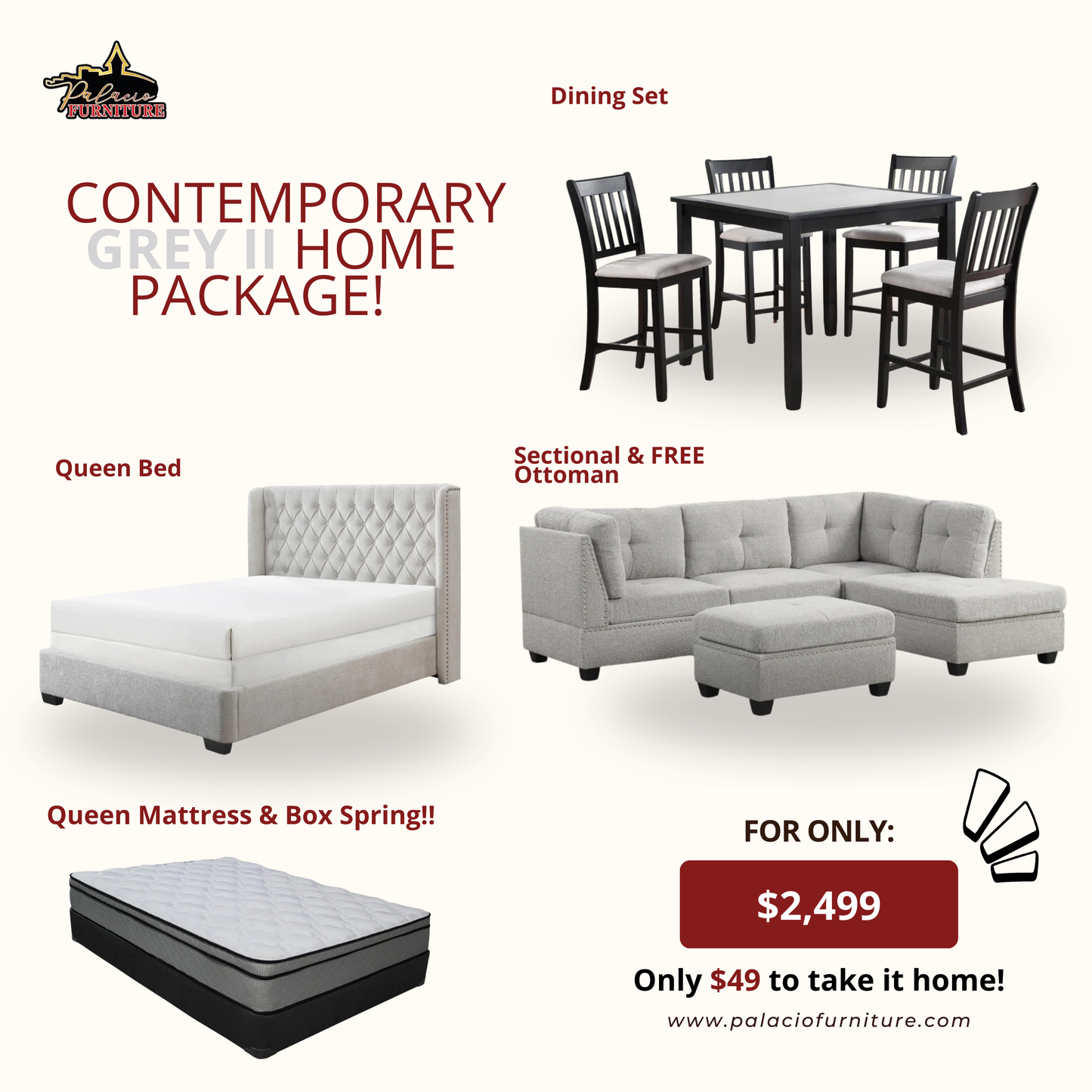 Contemporary Grey II Home Package