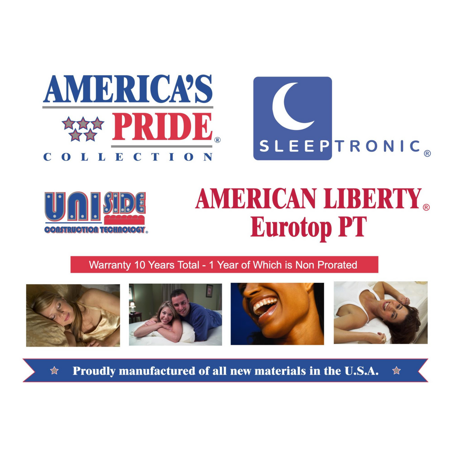 Sleeptronic American Liberty Pillow Top Twin Mattress