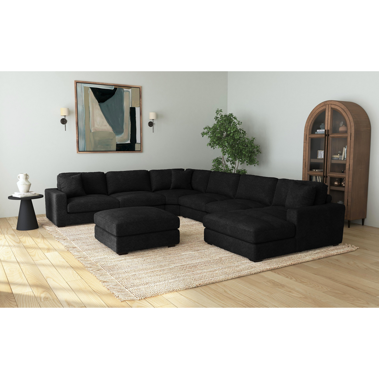 Elements International Sectional U8540 Sectional