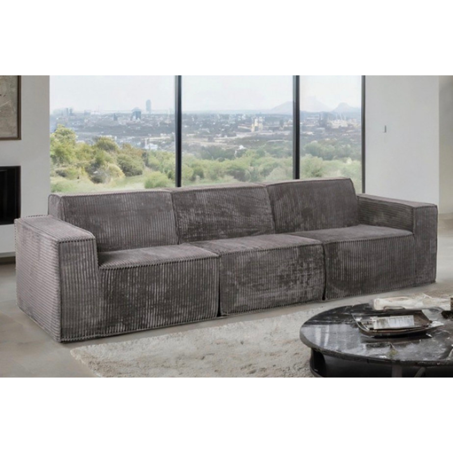 Furniture Of America Kimara FM62100 Compressed Sectional