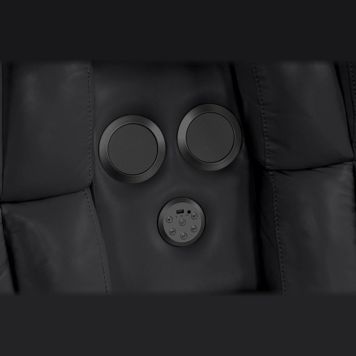Ace reclining sectional - black
