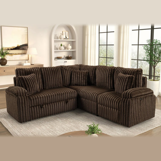Amiri sectional - chocolate