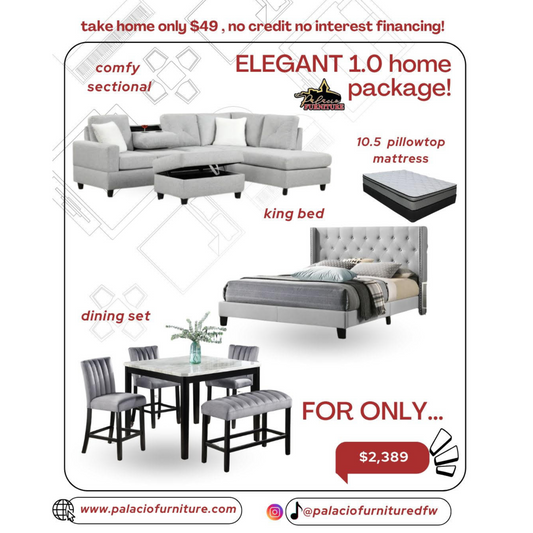 Elegant 1.0 Home Package furniture set