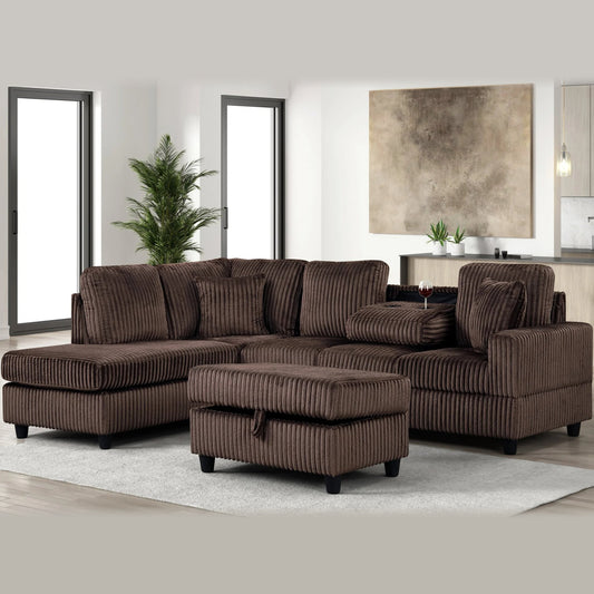 Rocket Onix Sectional – Chocolate