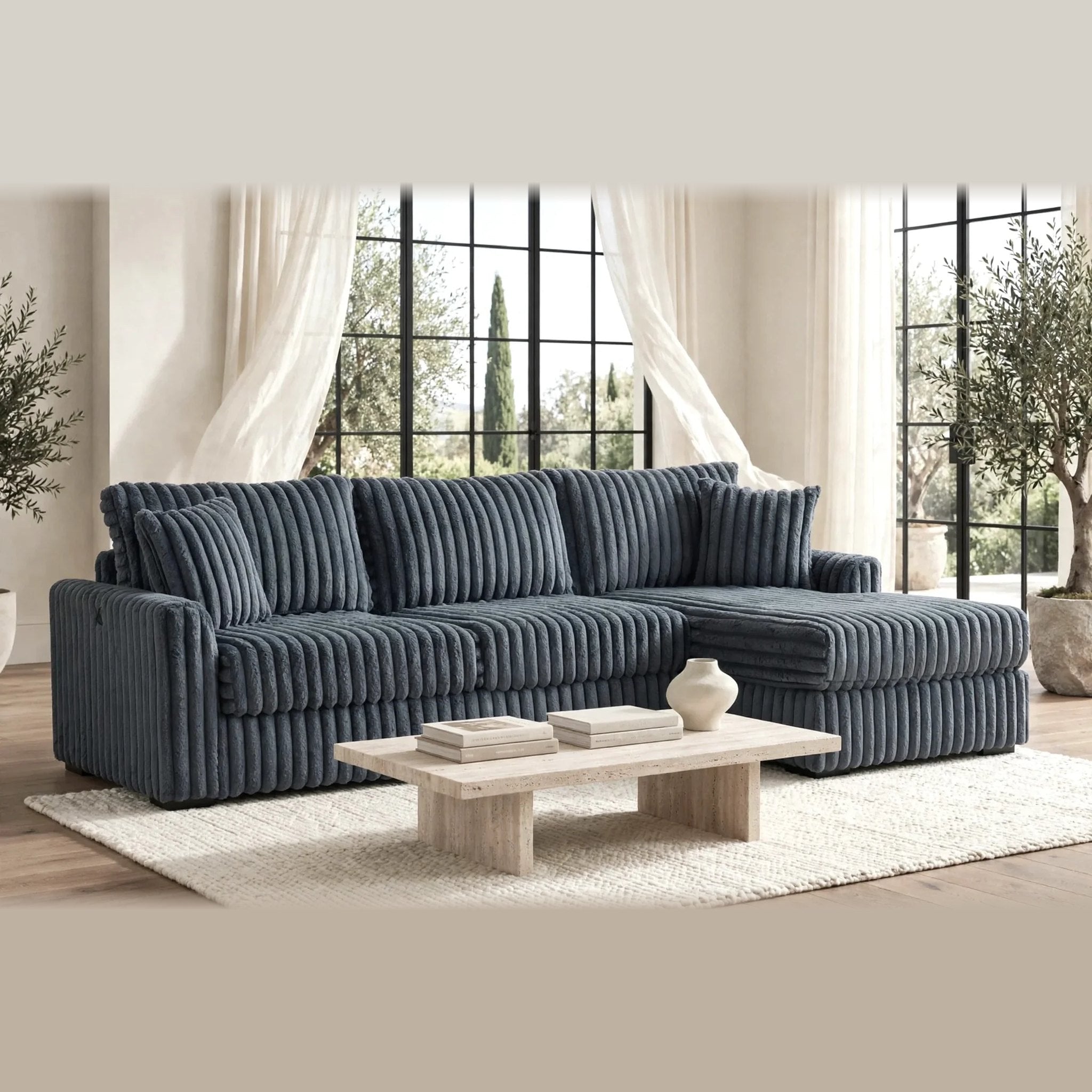 Sol sectional - charcoal