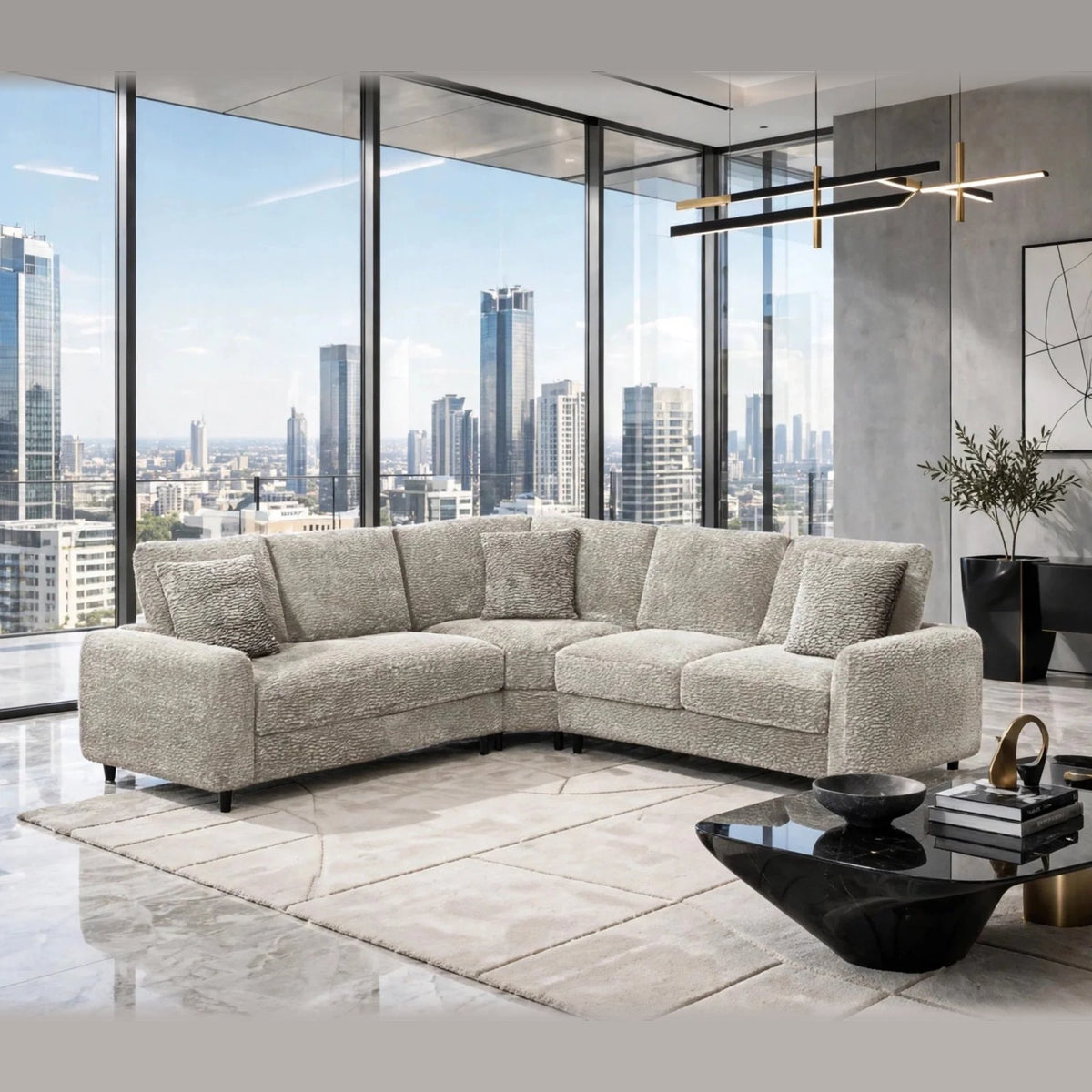 Stella sectional - beige