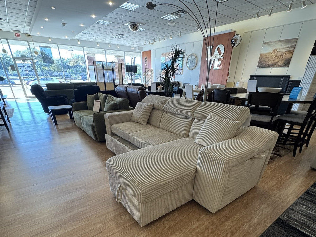 Inside the Palacio Furniture showroom in Arlington, TX