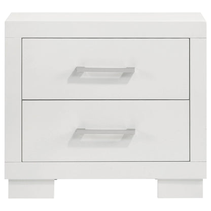  Coaster Furniture Jessica 202992 2-Drawer Nightstand - Snow White IMAGE 2