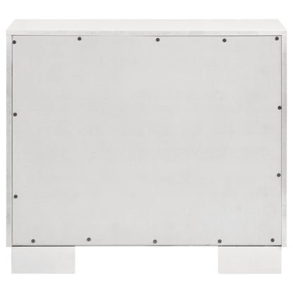  Coaster Furniture Jessica 202992 2-Drawer Nightstand - Snow White IMAGE 6