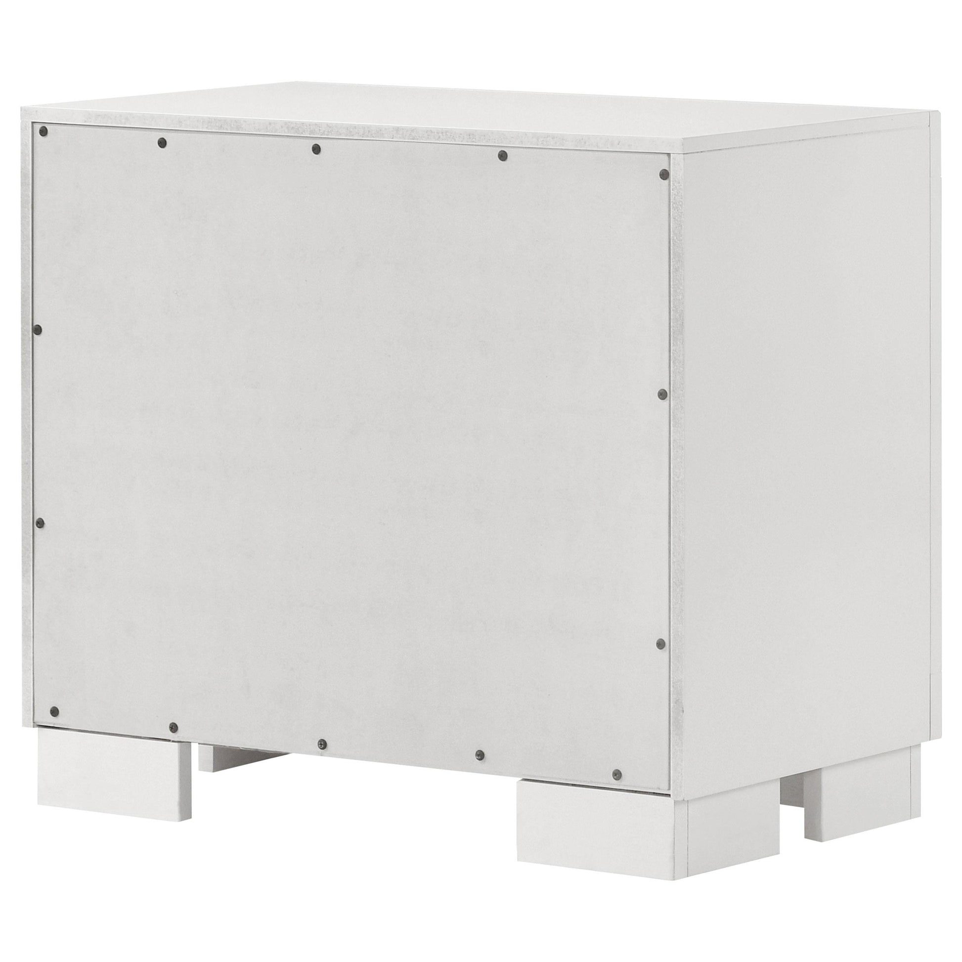  Coaster Furniture Jessica 202992 2-Drawer Nightstand - Snow White IMAGE 7