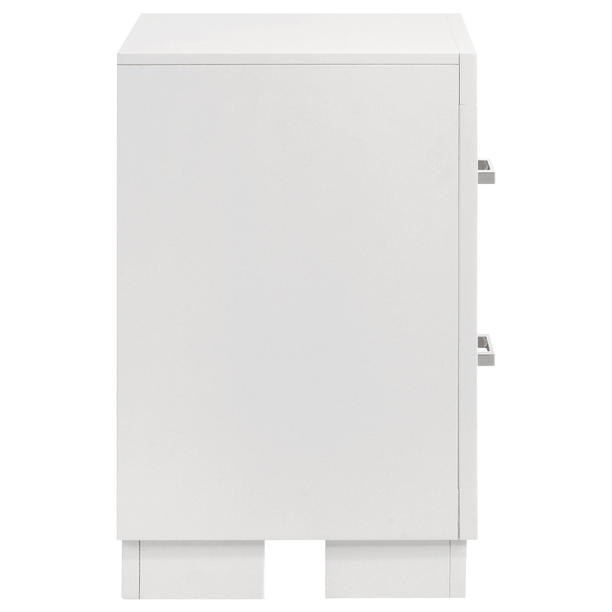  Coaster Furniture Jessica 202992 2-Drawer Nightstand - Snow White IMAGE 8