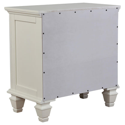 Coaster Furniture Sandy Beach 201302 3-Drawer Nightstand - Cream White IMAGE 5