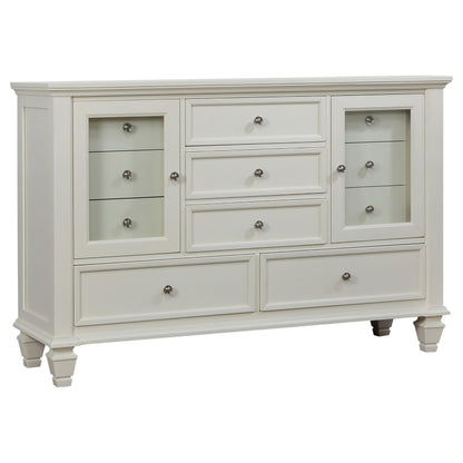  Coaster Furniture Sandy Beach 201303 11-Drawer Dresser - Cream White IMAGE 1