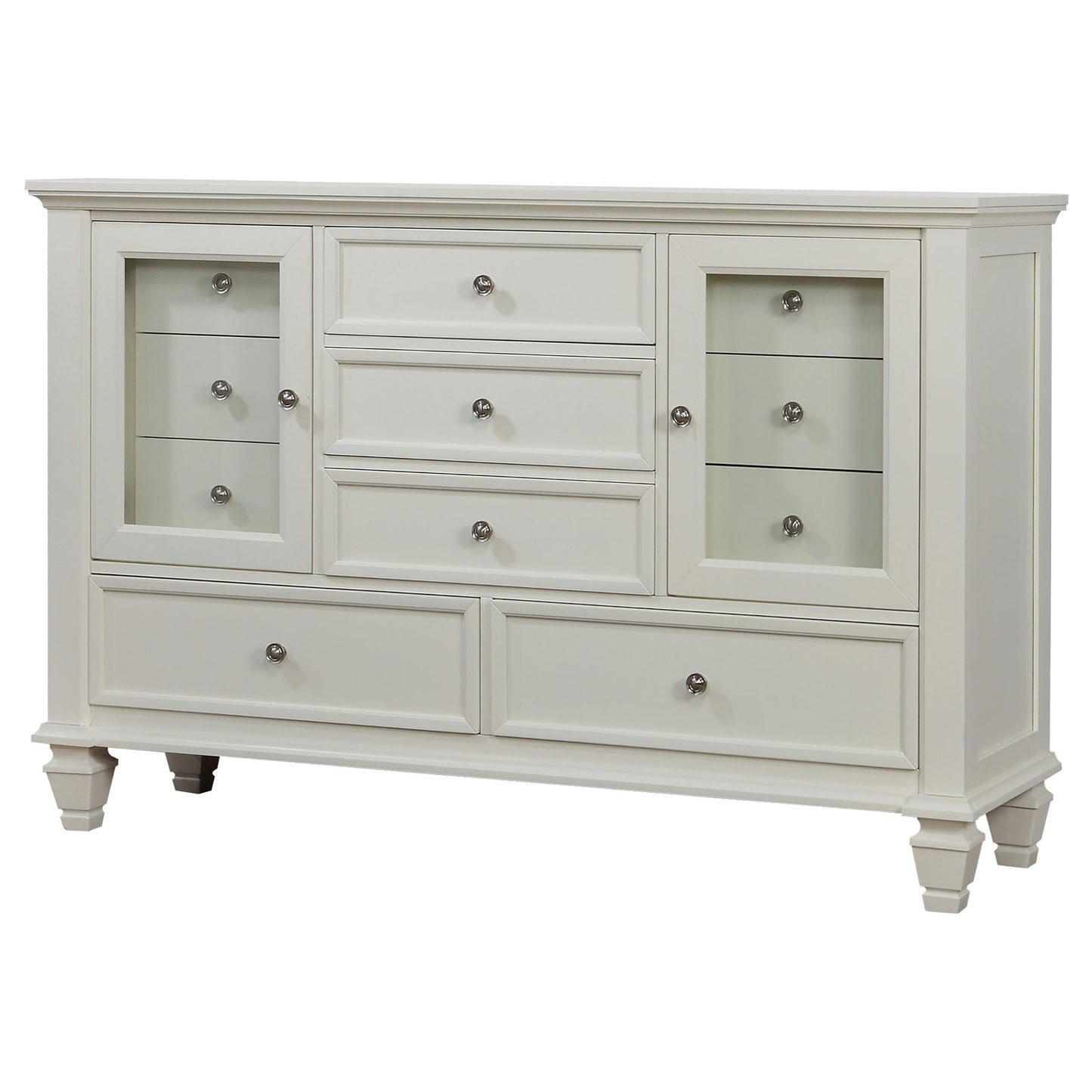  Coaster Furniture Sandy Beach 201303 11-Drawer Dresser - Cream White IMAGE 3