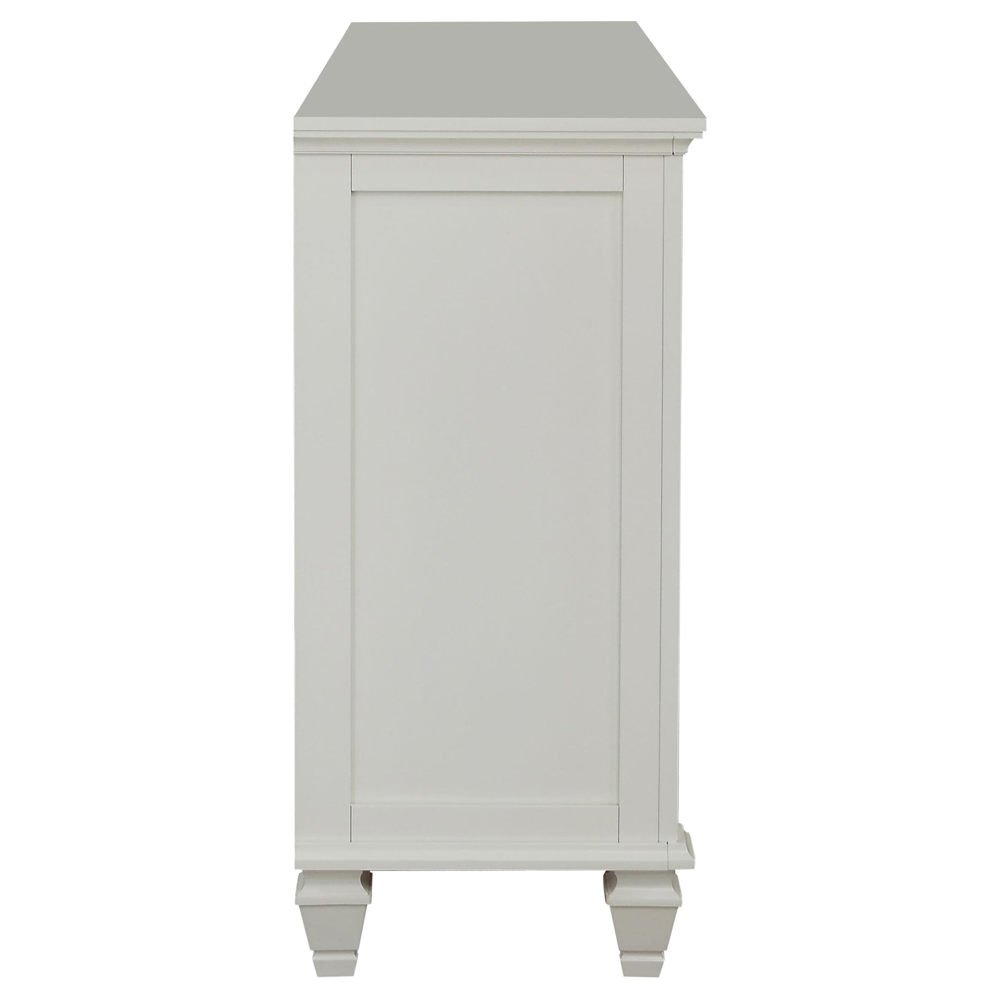 coaster sandy beach dresser Sandy Beach 5-drawer Bedroom Chest Cream White