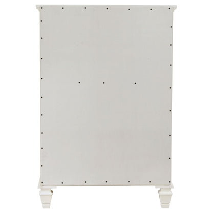  Coaster Furniture Sandy Beach 201305 5-Drawer Bedroom Chest - Cream White IMAGE 6