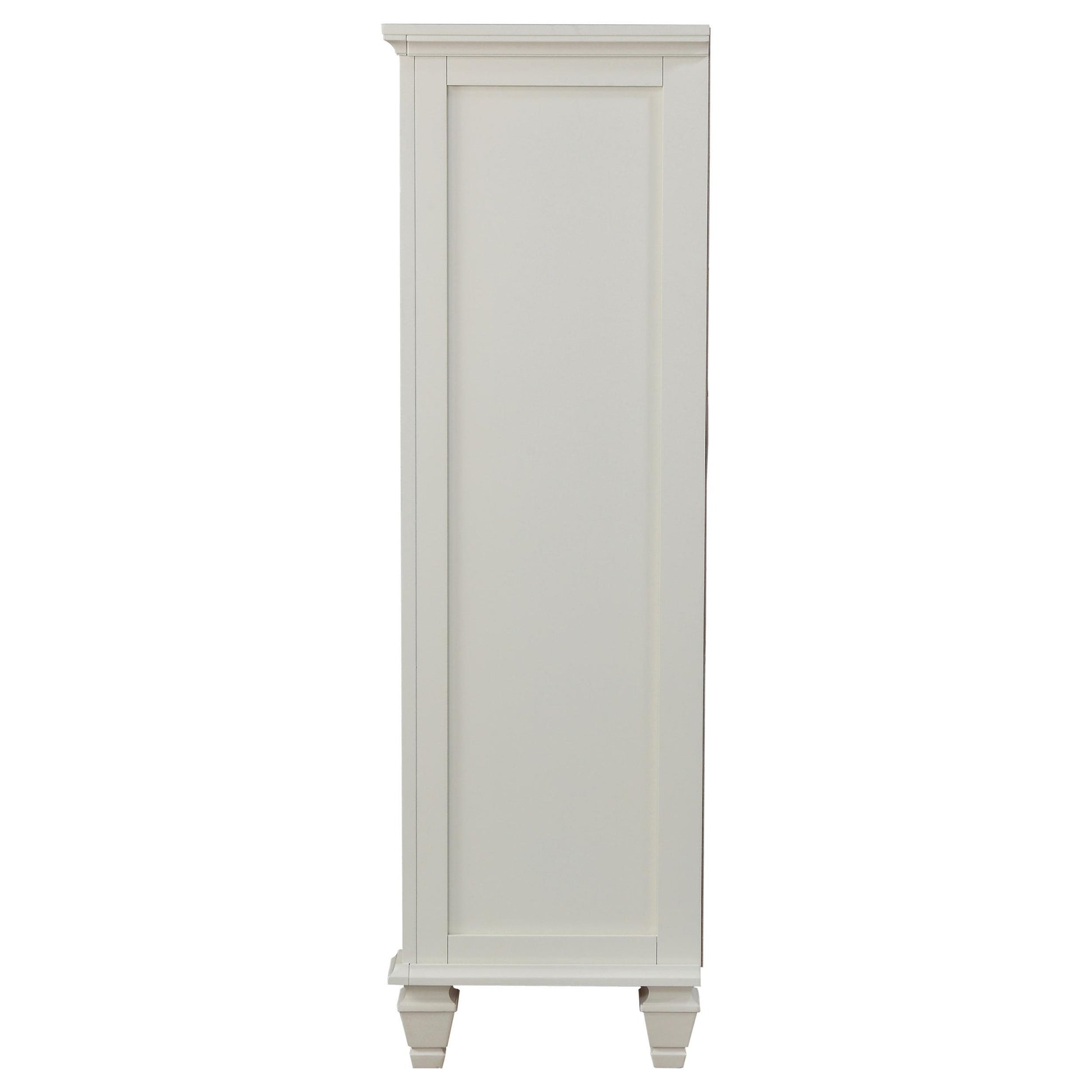  Coaster Furniture Sandy Beach 201308 8-Drawer Door Chest - Cream White IMAGE 3