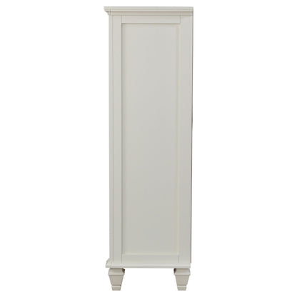  Coaster Furniture Sandy Beach 201308 8-Drawer Door Chest - Cream White IMAGE 3