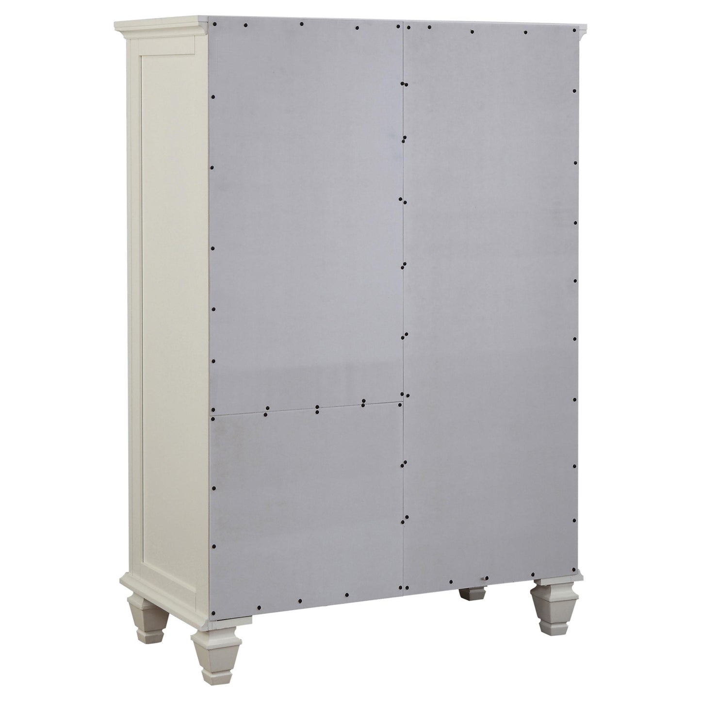  Coaster Furniture Sandy Beach 201308 8-Drawer Door Chest - Cream White IMAGE 4