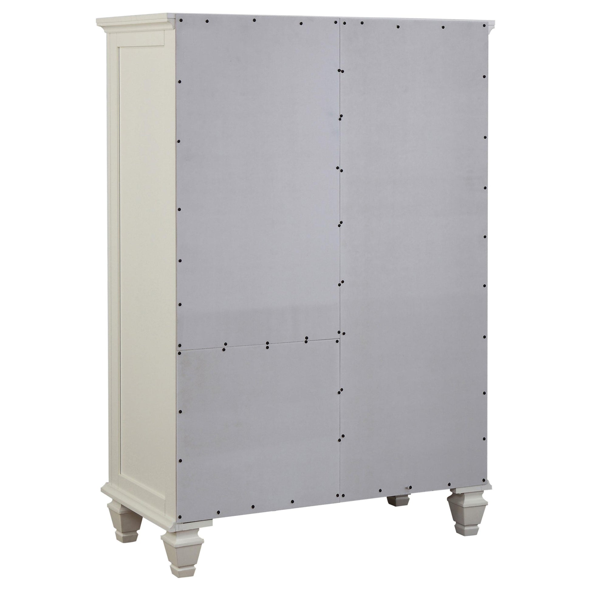  Coaster Furniture Sandy Beach 201308 8-Drawer Door Chest - Cream White IMAGE 4