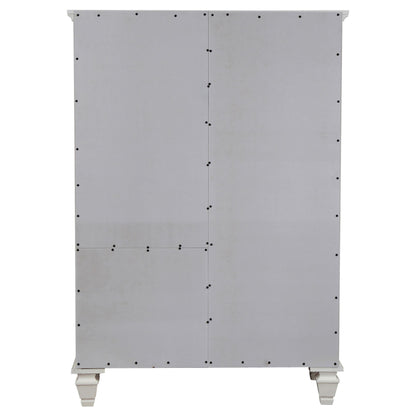  Coaster Furniture Sandy Beach 201308 8-Drawer Door Chest - Cream White IMAGE 5