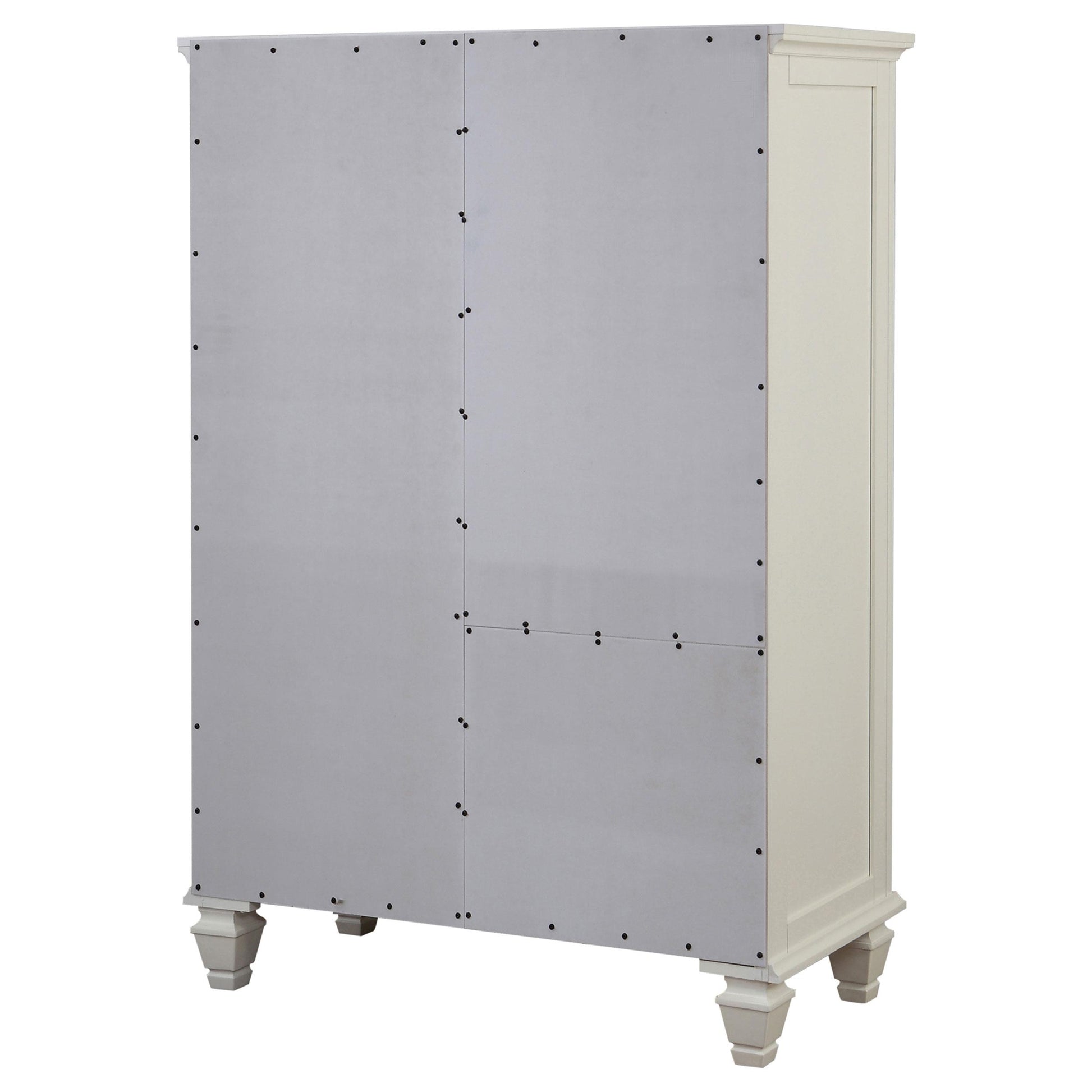  Coaster Furniture Sandy Beach 201308 8-Drawer Door Chest - Cream White IMAGE 6