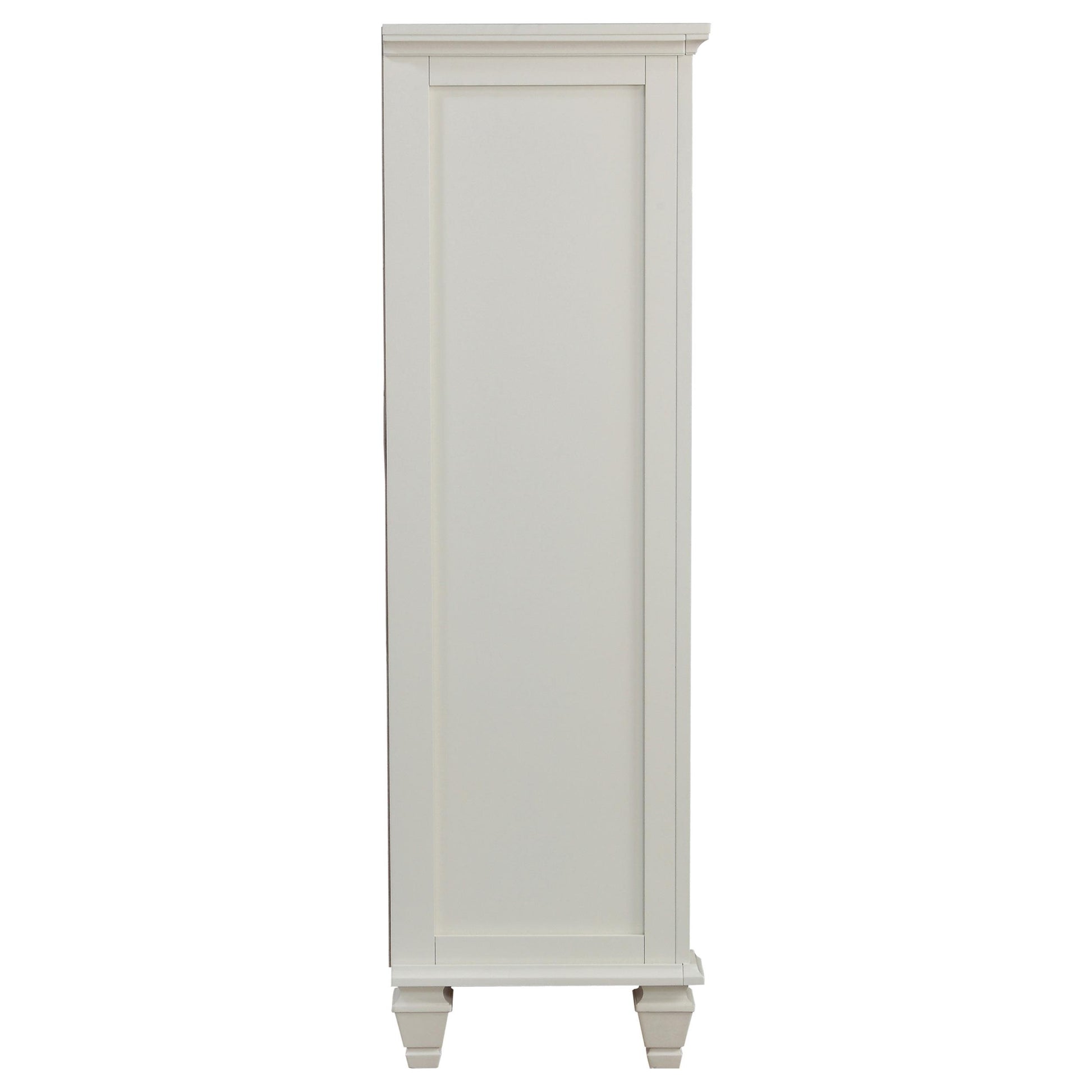  Coaster Furniture Sandy Beach 201308 8-Drawer Door Chest - Cream White IMAGE 7