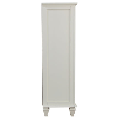  Coaster Furniture Sandy Beach 201308 8-Drawer Door Chest - Cream White IMAGE 7