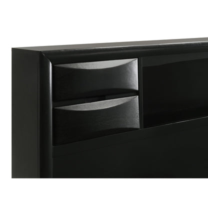 Coaster Furniture Briana 202701KE Wood Eastern King Storage Bookcase Bed - Black IMAGE 8