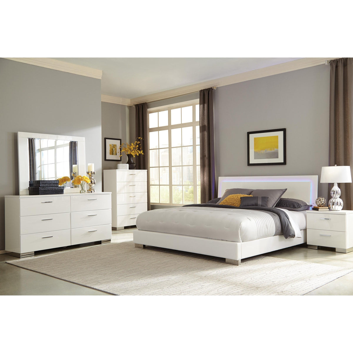  Coaster Furniture Felicity 203500KW 6 pc California King Bedroom Set IMAGE 1