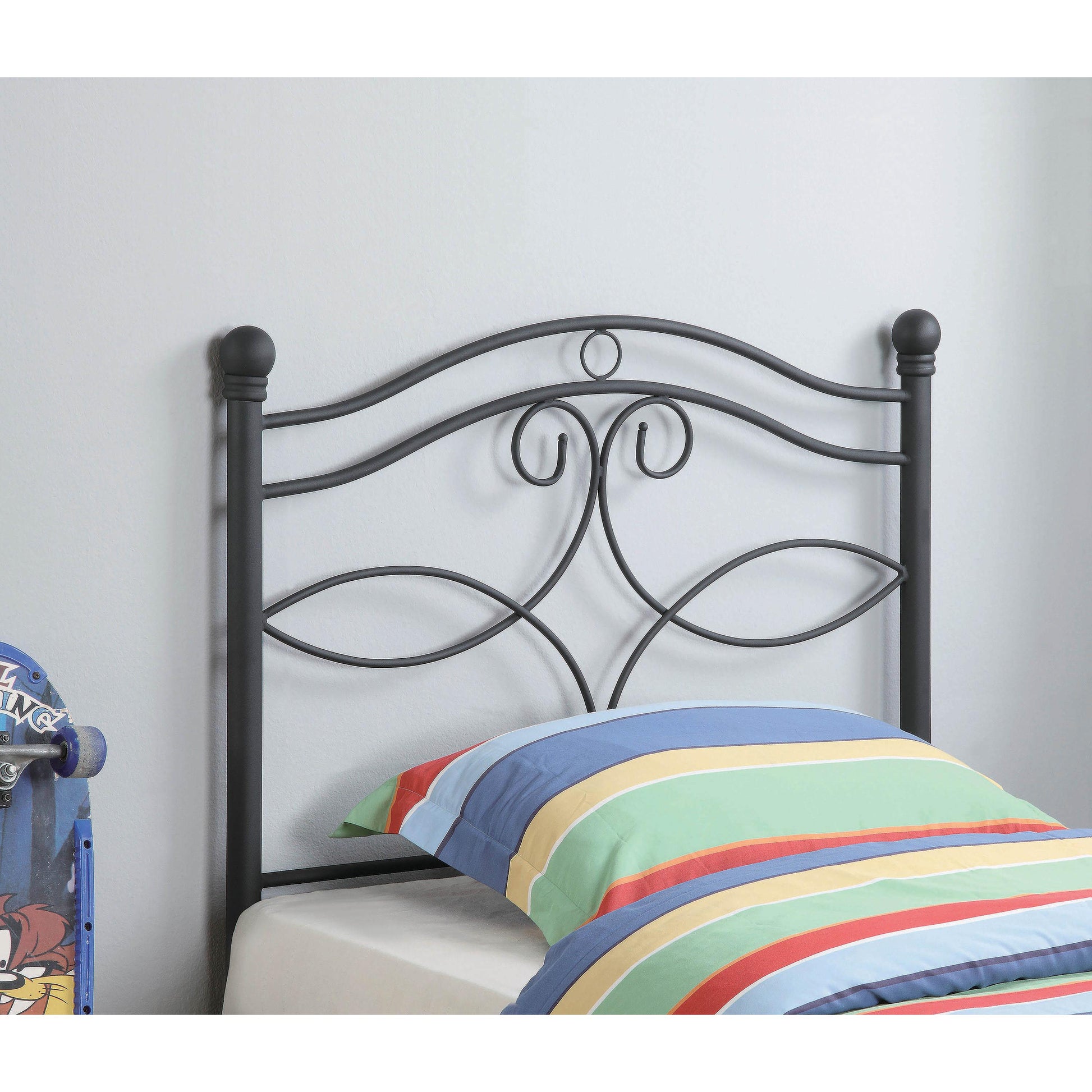 Coaster Furniture Callie 450102T Metal Twin Open Frame Headboard - Matte Black IMAGE 1