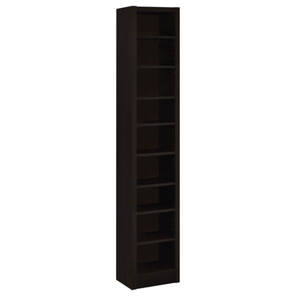 Coaster Furniture Eliam 800285 71-inch 9-shelf Bookcase - Cappuccino IMAGE 1
