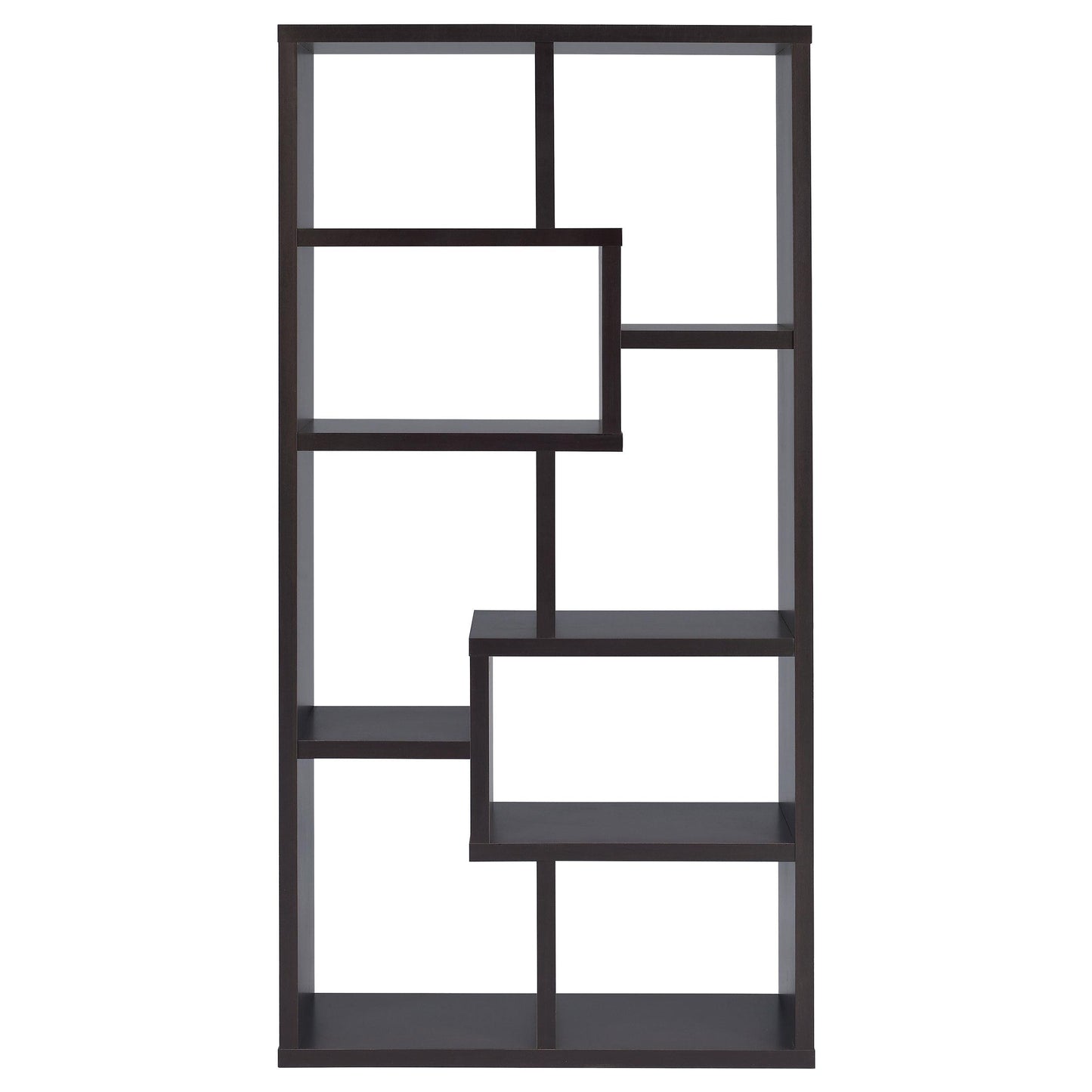 Coaster Furniture Theo 800264 71-inch 7-shelf Bookshelf - Cappuccino IMAGE 2