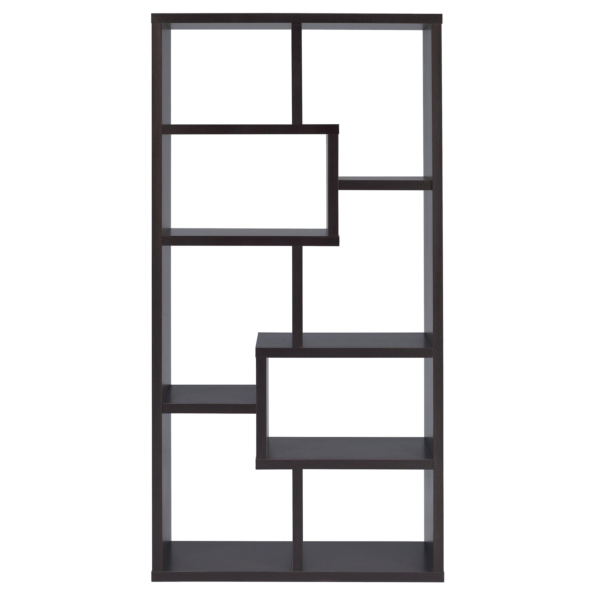 Coaster Furniture Theo 800264 71-inch 7-shelf Bookshelf - Cappuccino IMAGE 2