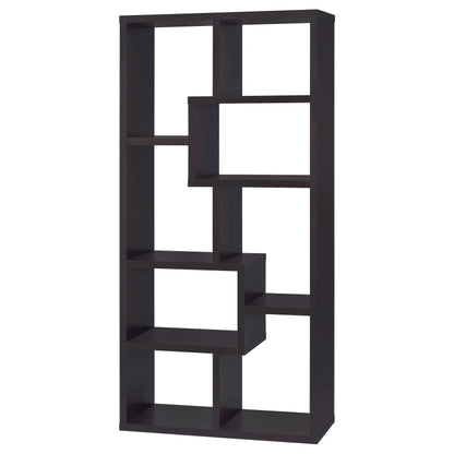 Coaster Furniture Theo 800264 71-inch 7-shelf Bookshelf - Cappuccino IMAGE 7
